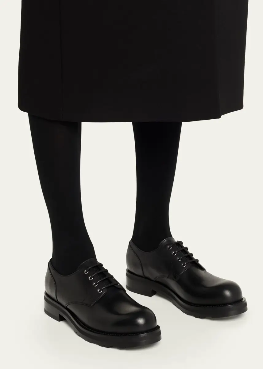 The Row Leather Derby Lug-Sole Shoes | Thumbnail 2 The Row Leather Derby Lug-Sole Shoes | Thumbnail 2