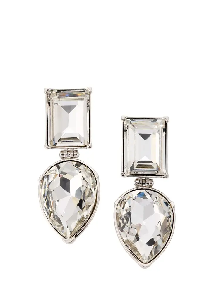 Alexander McQueen Crystal Cocktail Earrings