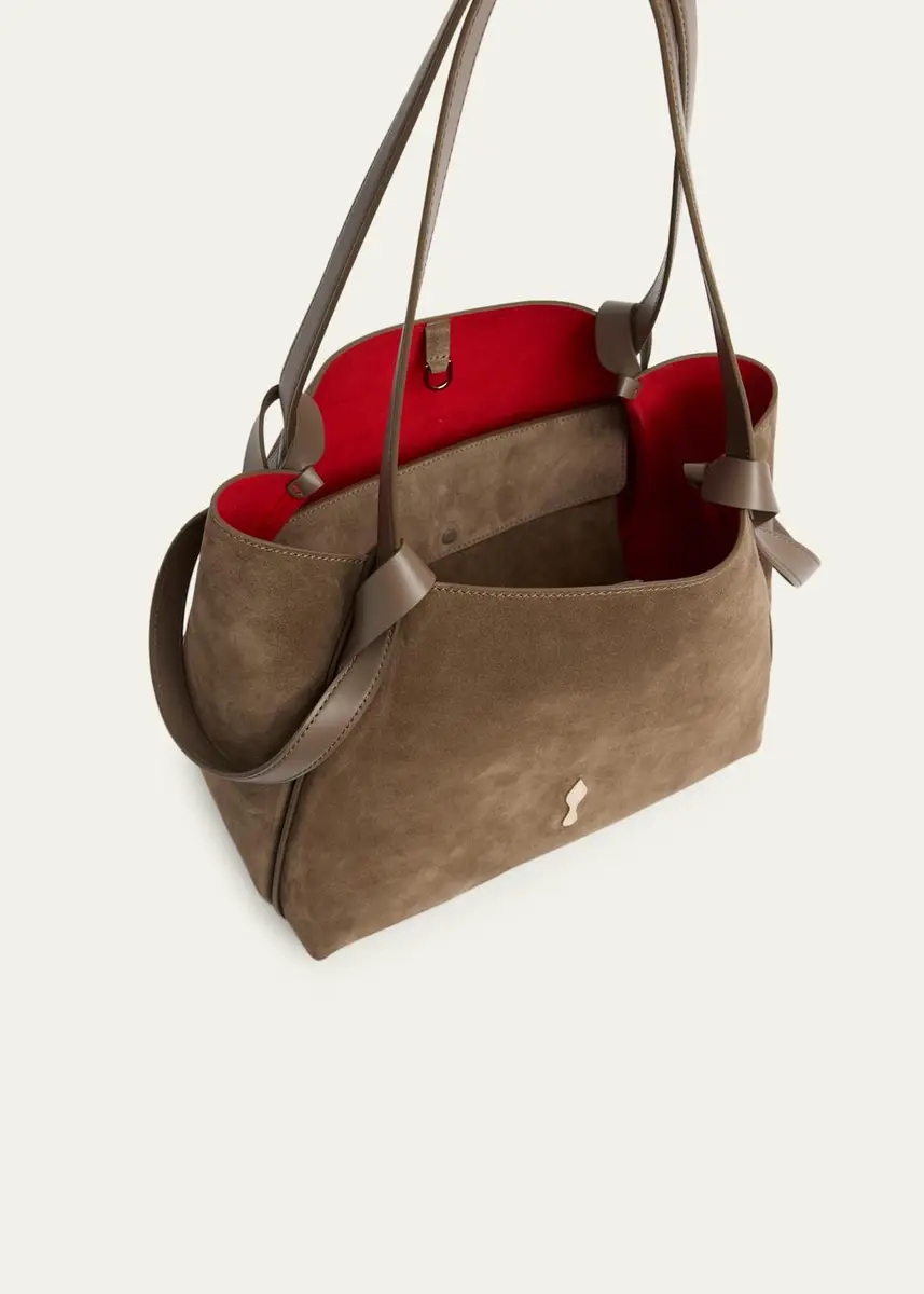 Christian Louboutin Bettina Small Suede Tote Bag | Thumbnail 3