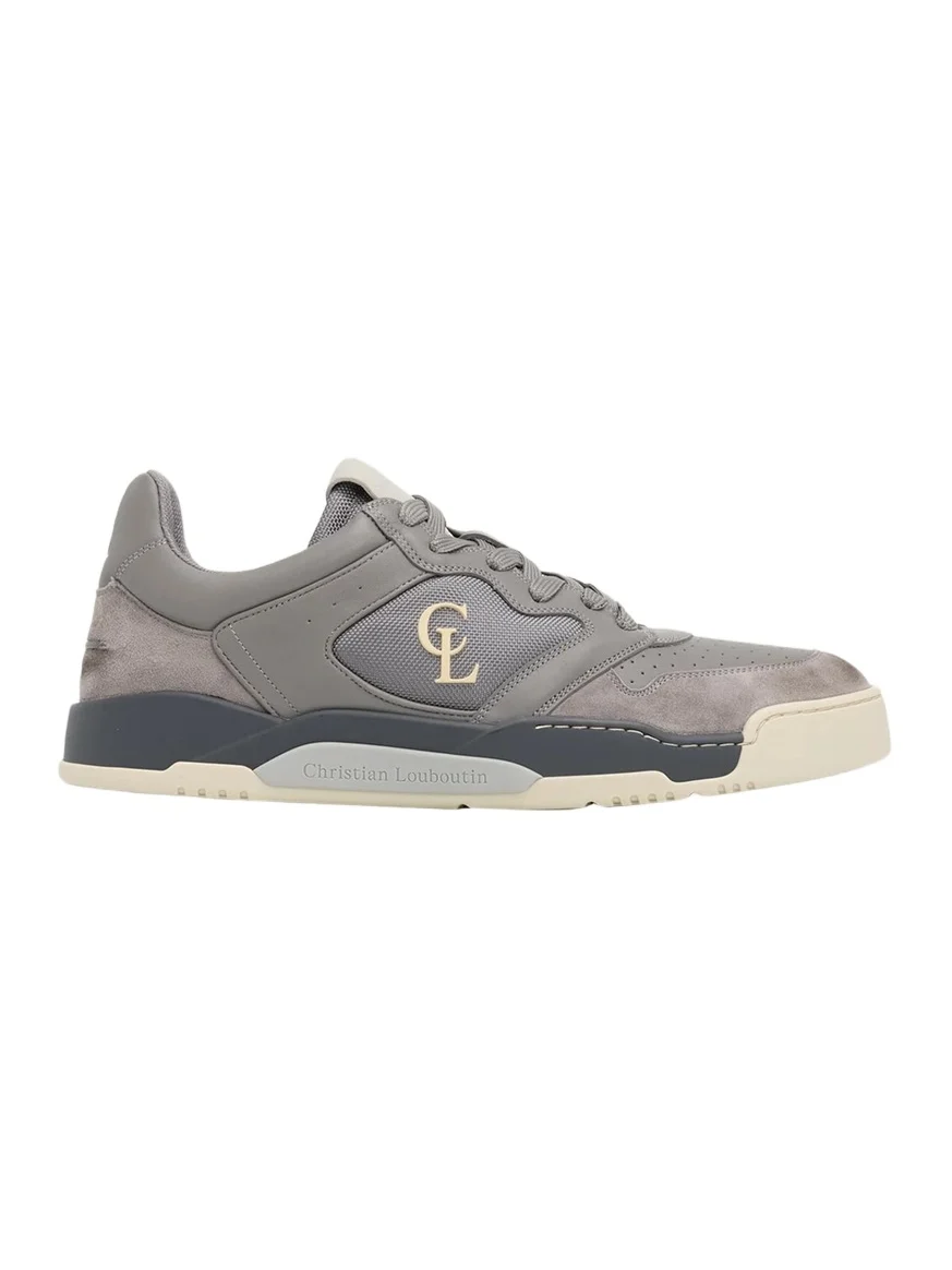 Christian Louboutin Men's Bsktball 1 Retro Mesh & Leather Sneakers