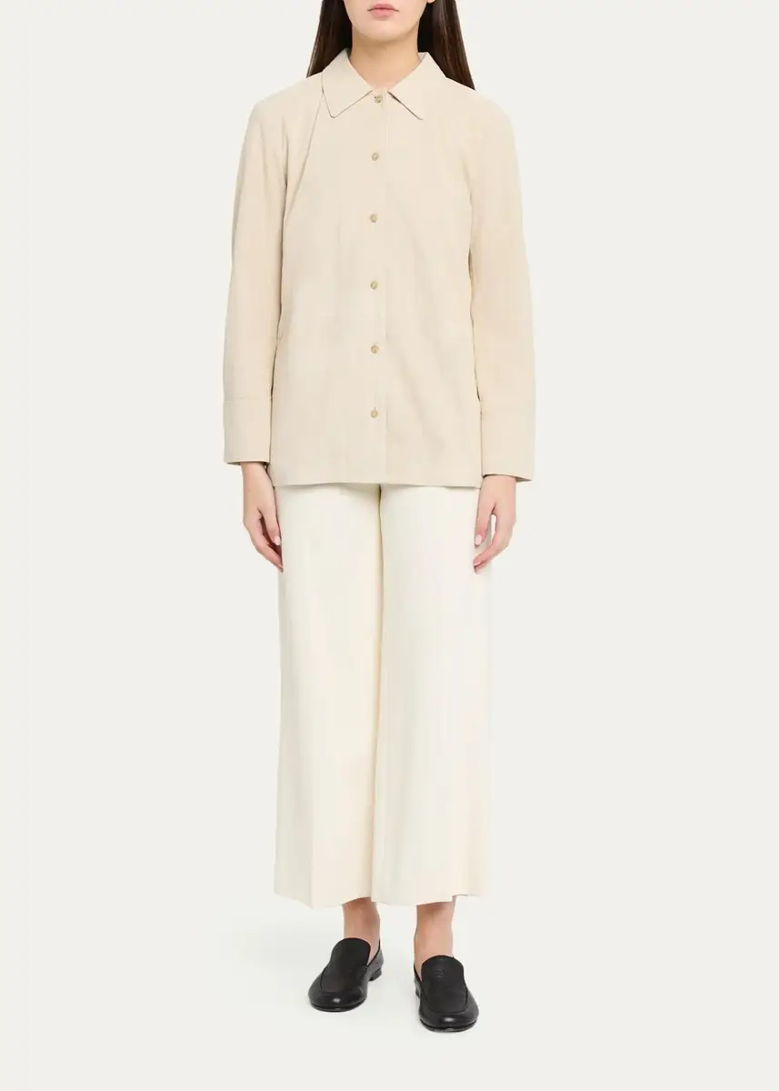 Vince Suede Paneled Shirt Jacket | Thumbnail 2 Vince Suede Paneled Shirt Jacket | Thumbnail 2