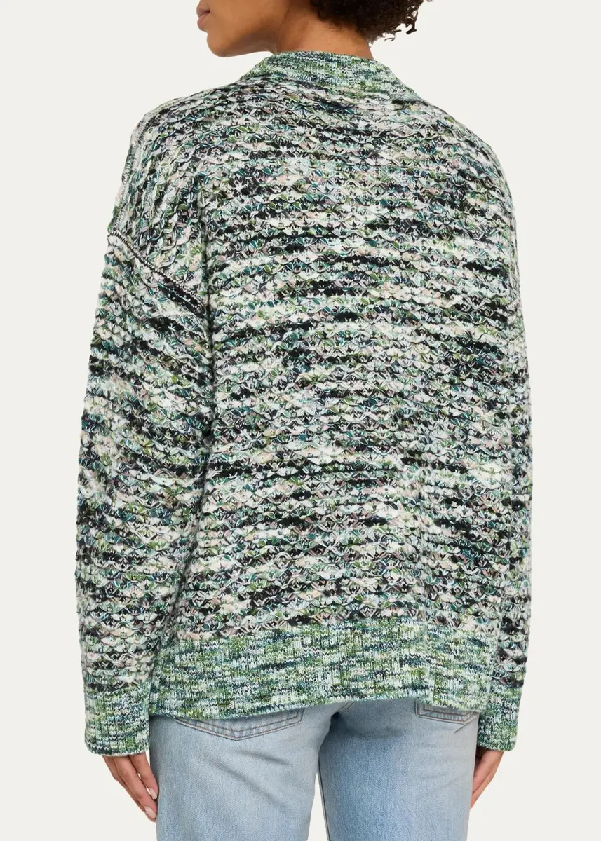 Missoni 3D Wool-Blend Knit Oversized V-Neck Cardigan | Thumbnail 3 Missoni 3D Wool-Blend Knit Oversized V-Neck Cardigan | Thumbnail 3