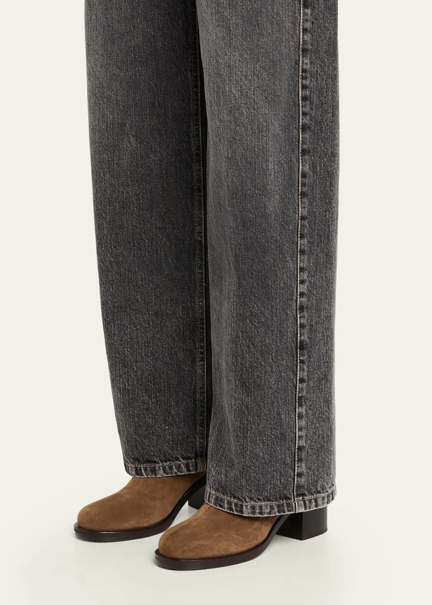 Brunello Cucinelli 60mm Suede Ankle Boots | Thumbnail 2 Brunello Cucinelli 60mm Suede Ankle Boots | Thumbnail 2
