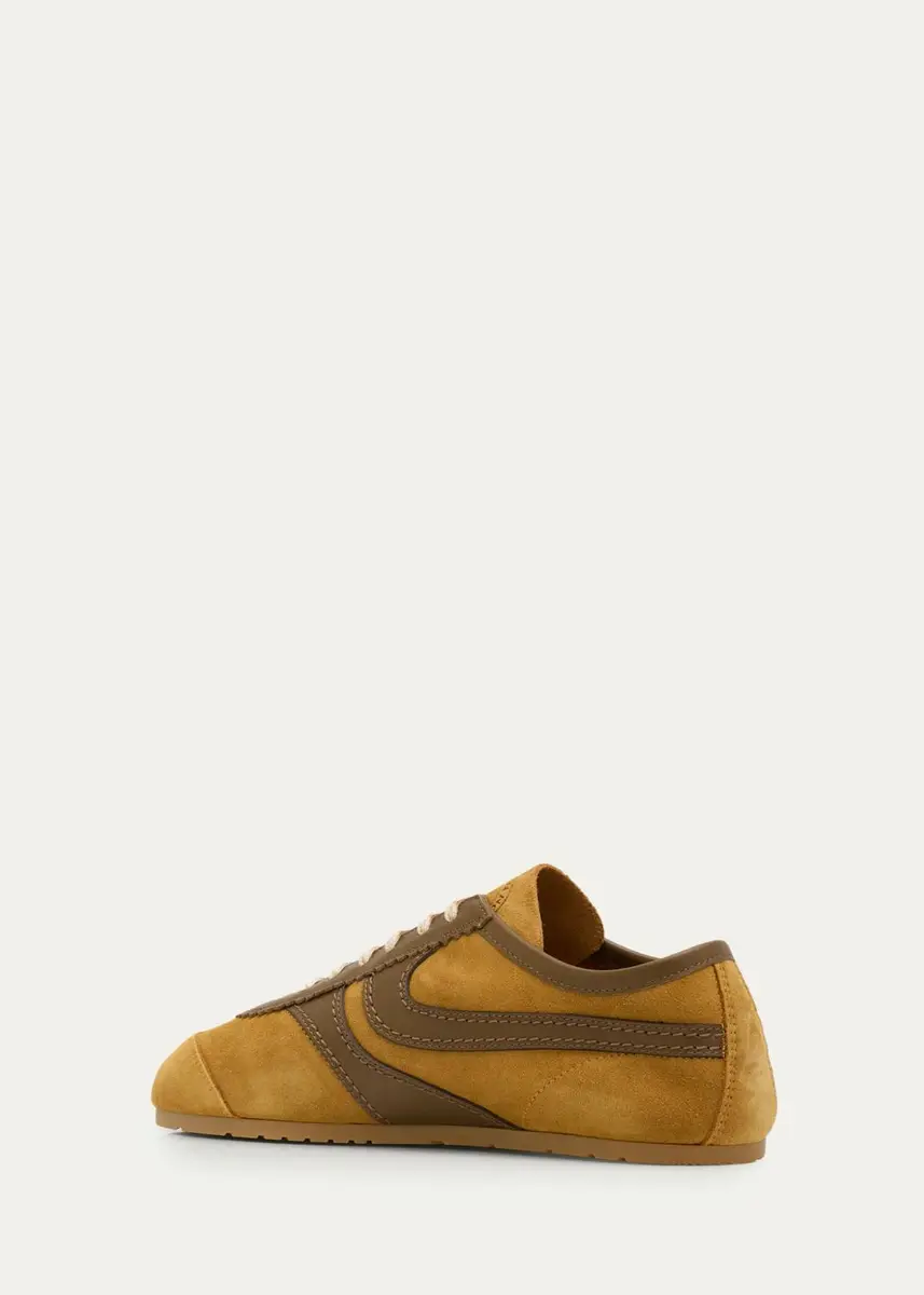 Dries Van Noten Mixed Leather Retro Runner Sneakers | Thumbnail 2 Dries Van Noten Mixed Leather Retro Runner Sneakers | Thumbnail 2