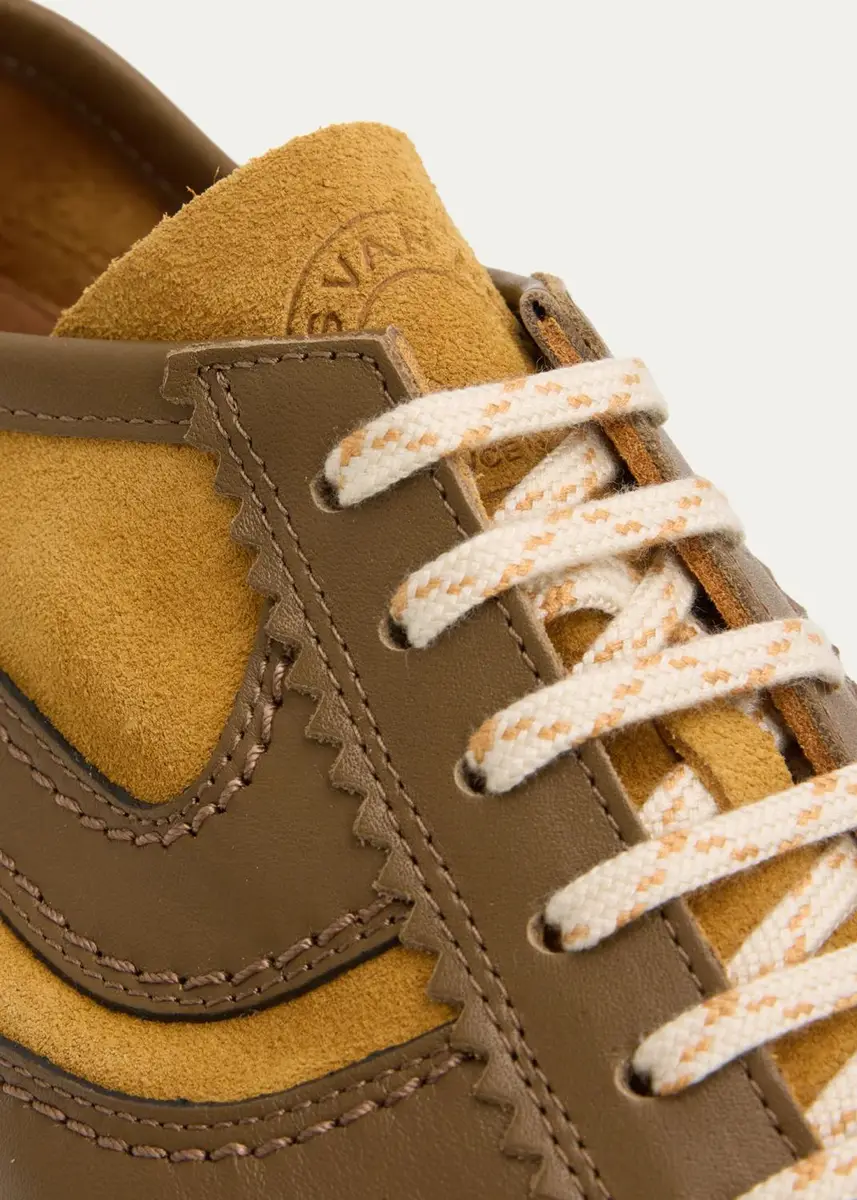 Dries Van Noten Mixed Leather Retro Runner Sneakers | Thumbnail 3 Dries Van Noten Mixed Leather Retro Runner Sneakers | Thumbnail 3