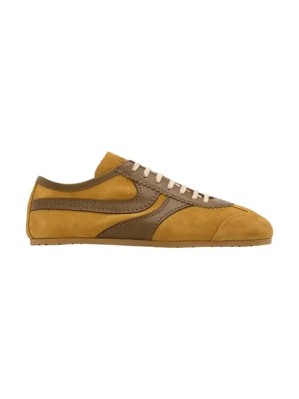 Mixed Leather Retro Runner Sneakers Mixed Leather Retro Runner Sneakers