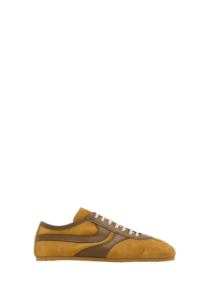 Mixed Leather Retro Runner Sneakers Mixed Leather Retro Runner Sneakers
