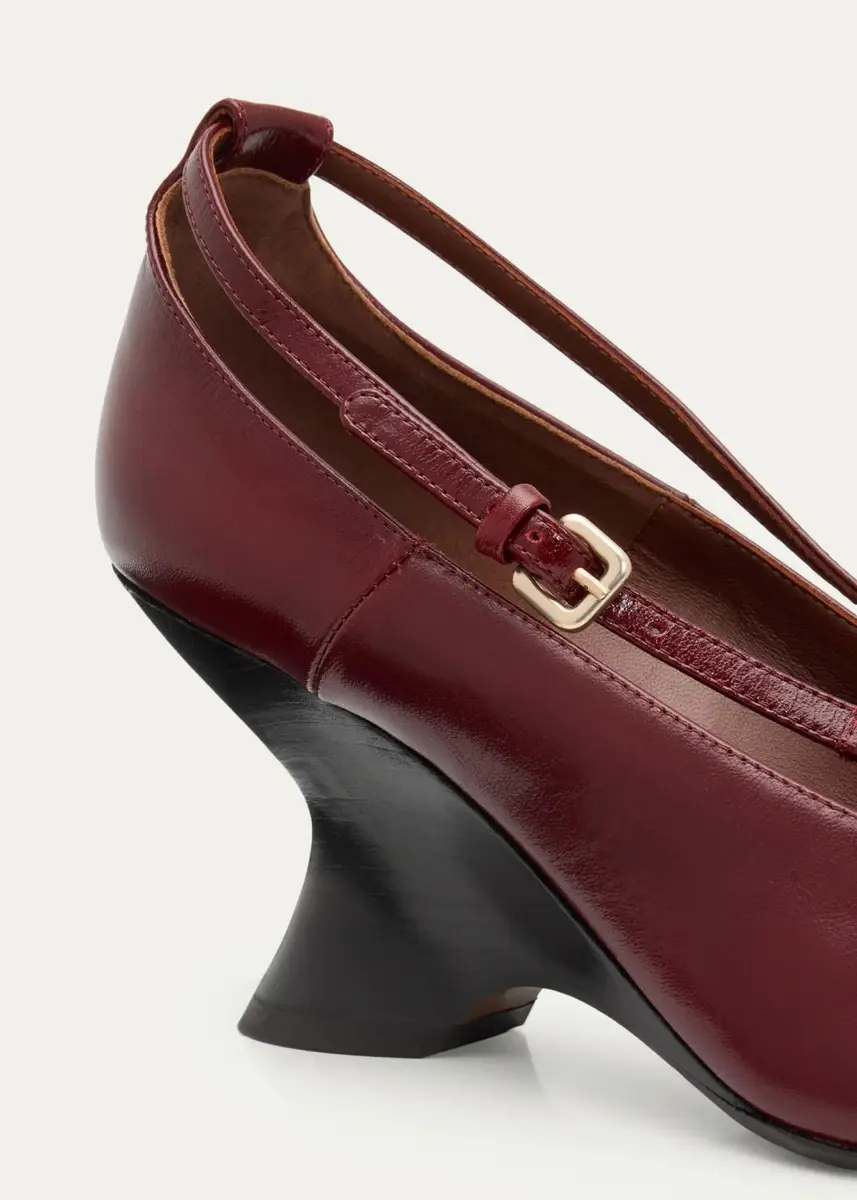 Dries Van Noten 75mm Asymmetric Leather Pumps | Thumbnail 5