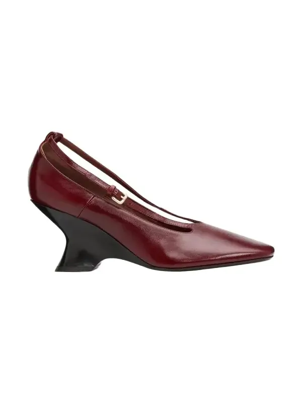 75mm Asymmetric Leather Pumps 75mm Asymmetric Leather Pumps