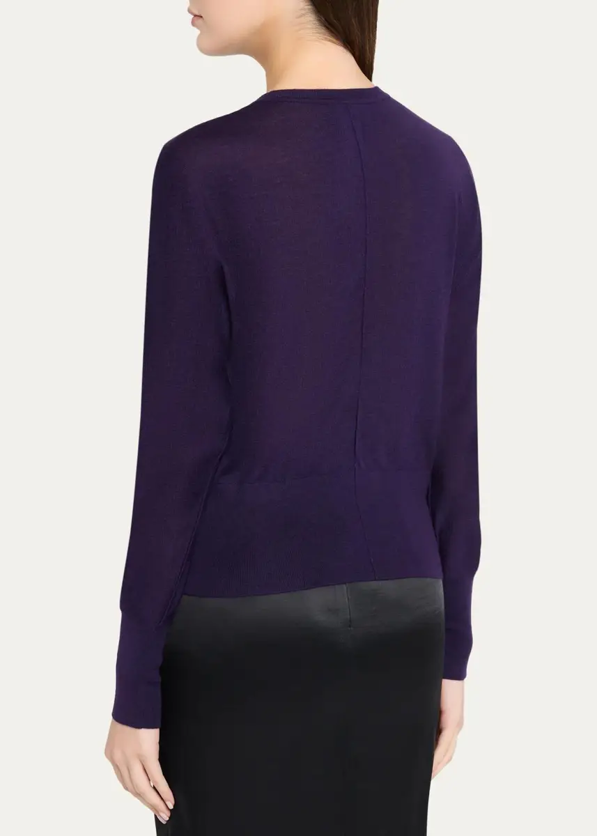 Akris 3D Woven Appliqué Cashmere-Silk Dolman-Sleeve Sweater | Thumbnail 3 Akris 3D Woven Appliqué Cashmere-Silk Dolman-Sleeve Sweater | Thumbnail 3