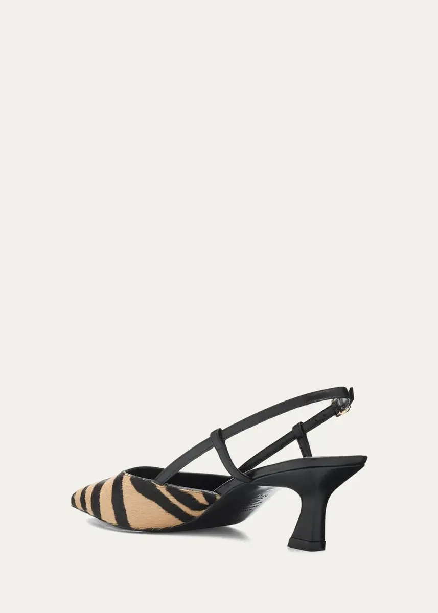 Stuart Weitzman 50mm Vinnie Zebra Calf Hair Slingback Pumps | Thumbnail 4 Stuart Weitzman 50mm Vinnie Zebra Calf Hair Slingback Pumps | Thumbnail 4