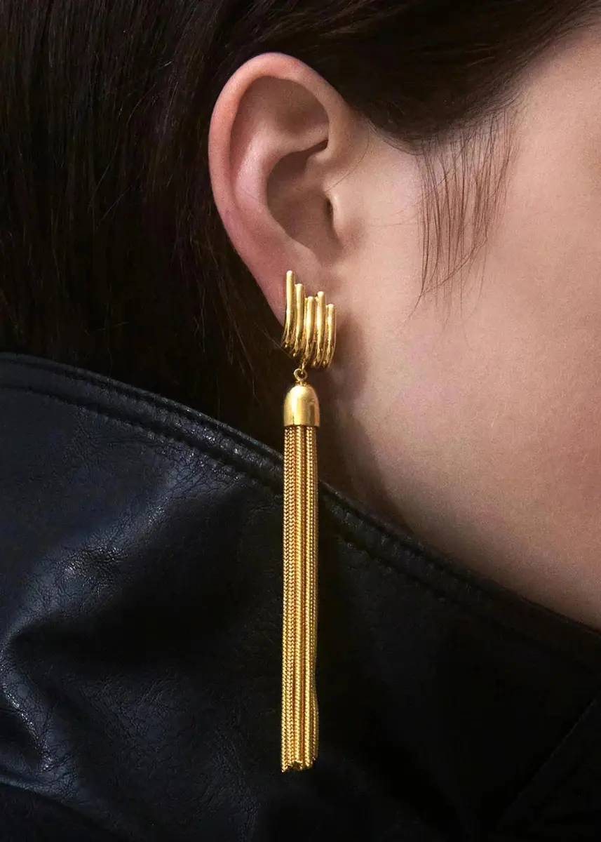 Lady Grey Linea Earrings with Tassels | Thumbnail 2