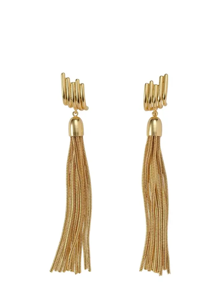 Lady Grey Linea Earrings with Tassels
