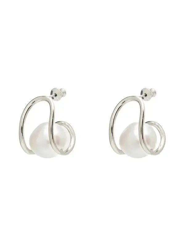Pearl Swerve Earrings