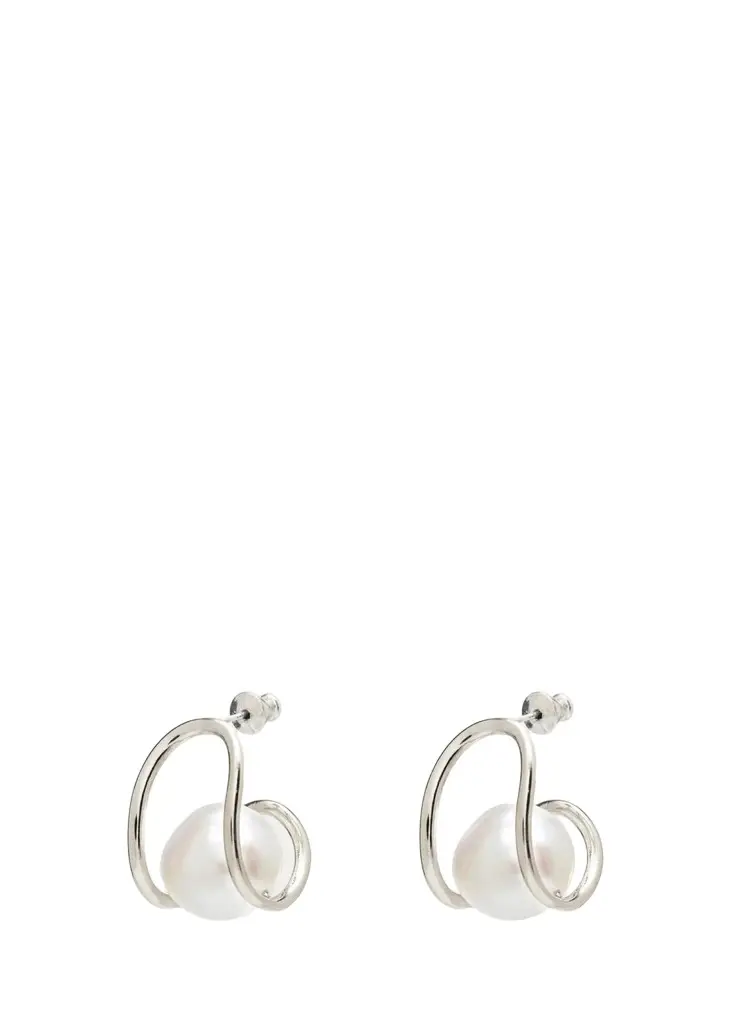 Pearl Swerve Earrings