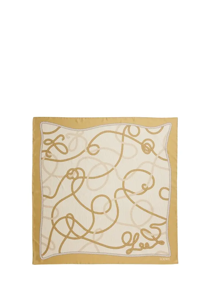 Double L Anagram Silk Scarf Double L Anagram Silk Scarf