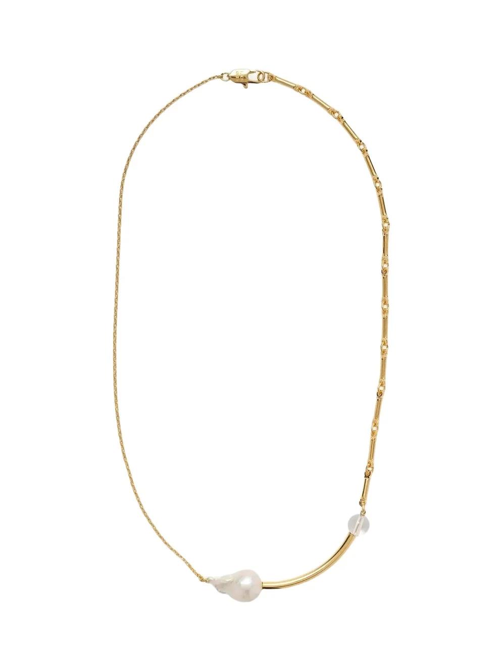 Strata Necklace with Baroque Pearl Strata Necklace with Baroque Pearl