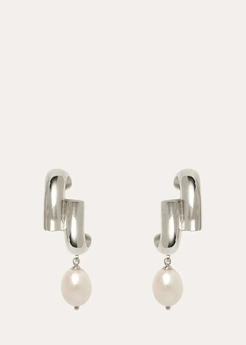 Lady Grey Pearl Shift Earrings | Thumbnail 3 Lady Grey Pearl Shift Earrings | Thumbnail 3