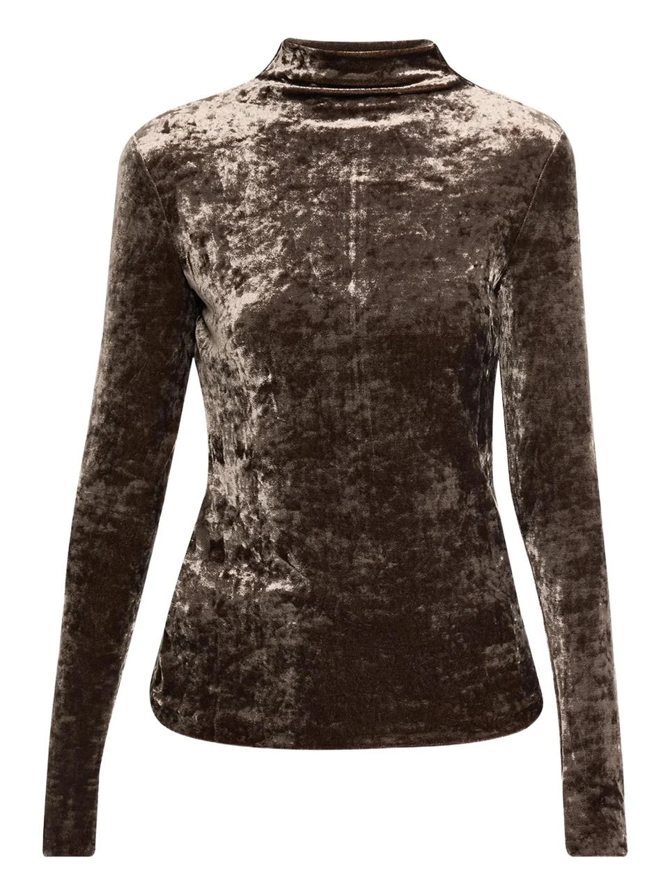 Ilene Velour Mockneck Top