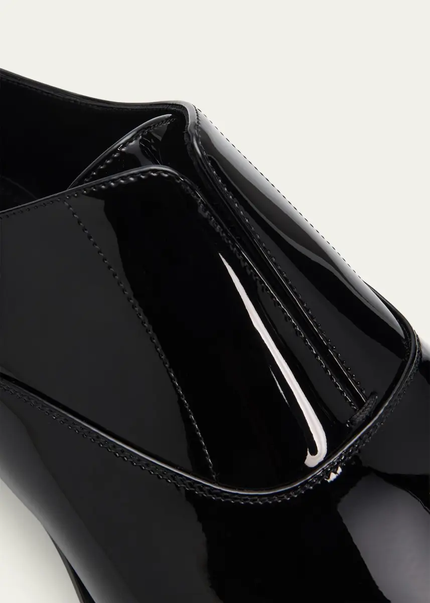 Saint Laurent Men's Milton Patent Leather Slip-On Oxfords | Thumbnail 5