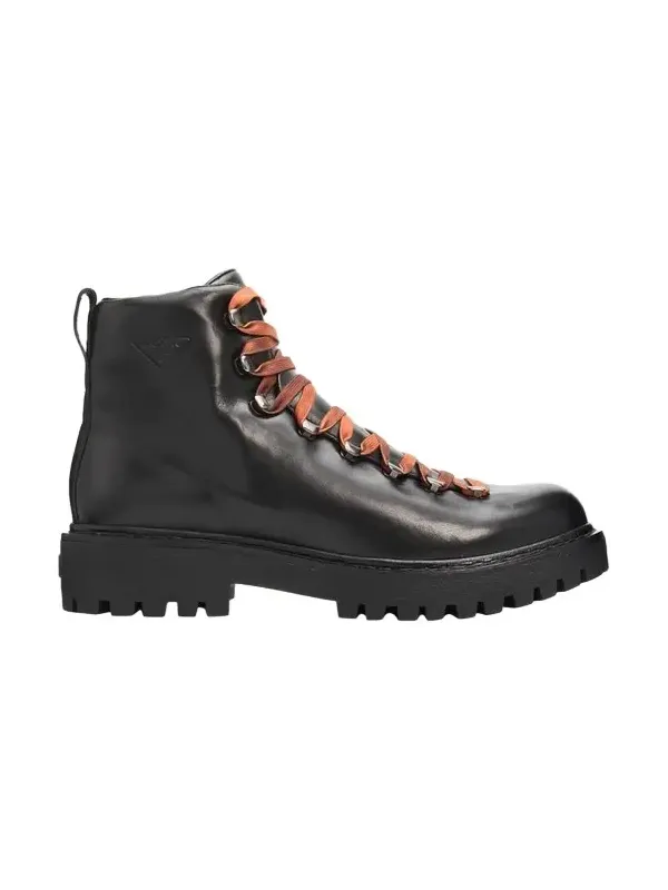 Prada Men's St Moritz Leather Lug-Sole Hiking Boots
