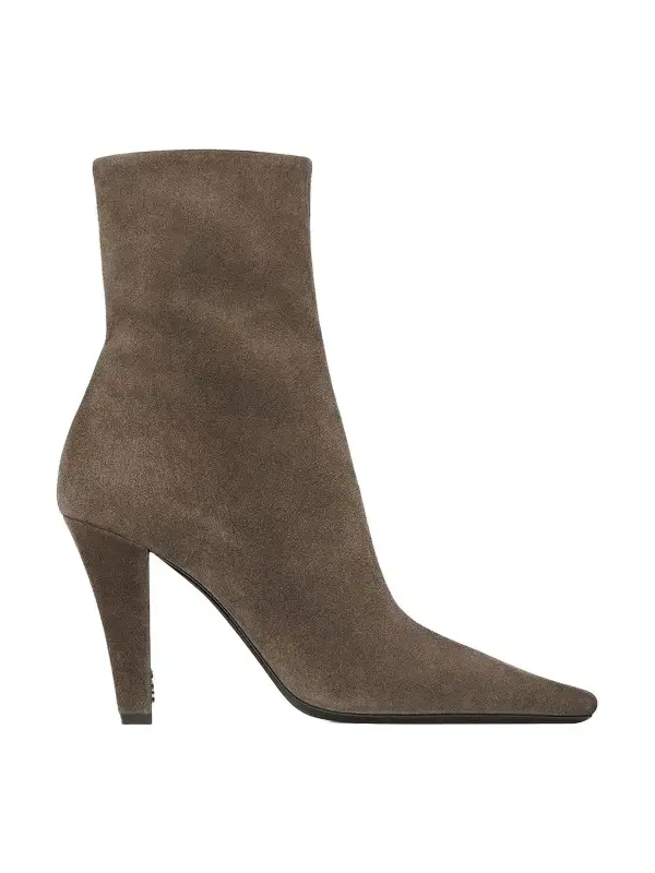 95mm Jill Suede Ankle Booties