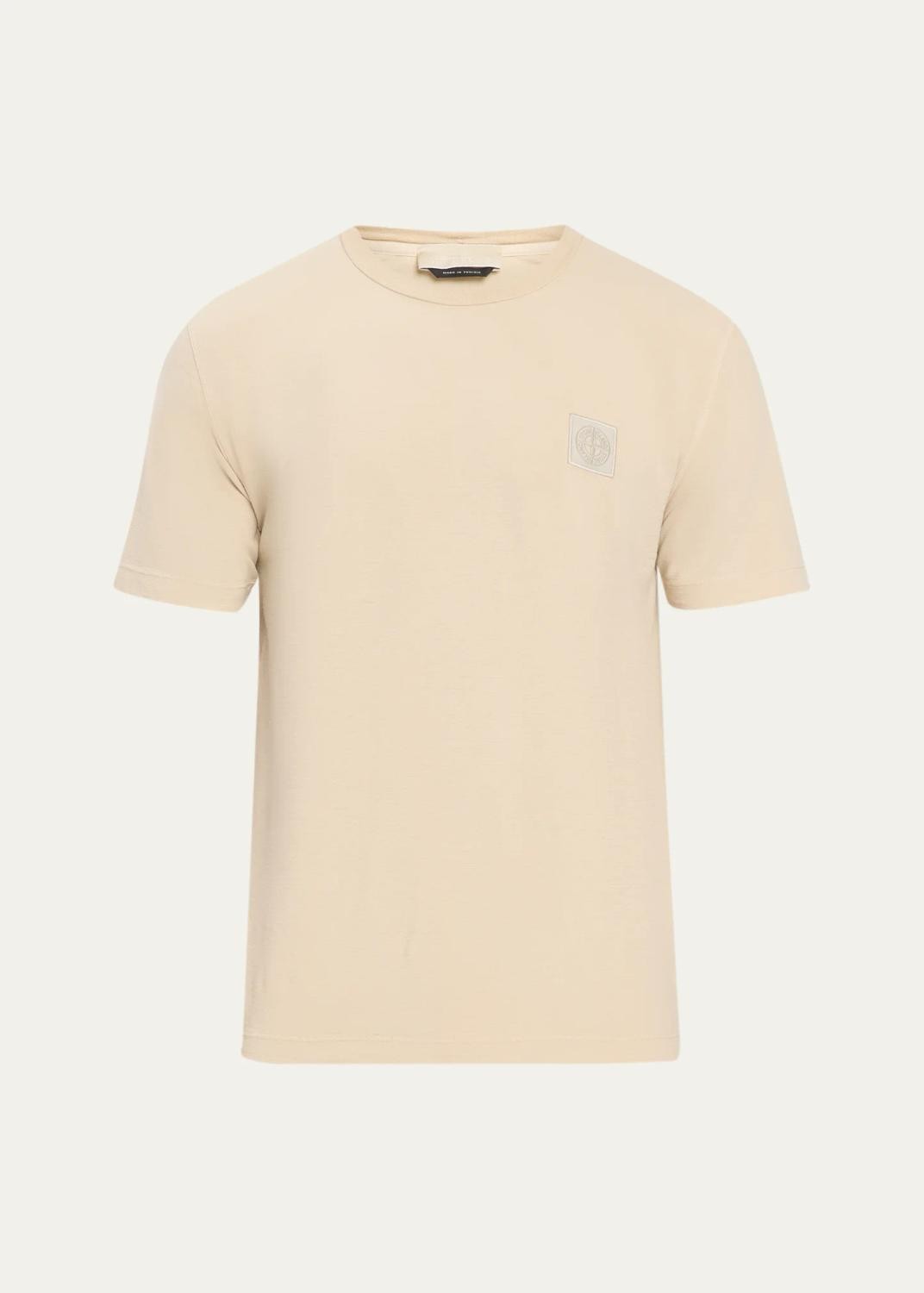 Men's Jersey Compass-Patch Crewneck T-Shirt Men's Jersey Compass-Patch Crewneck T-Shirt