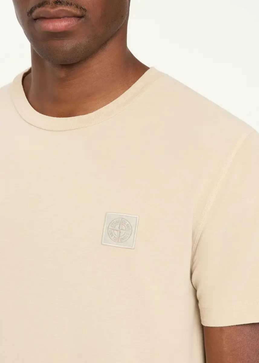 Stone Island Men's Jersey Compass-Patch Crewneck T-Shirt | Thumbnail 5