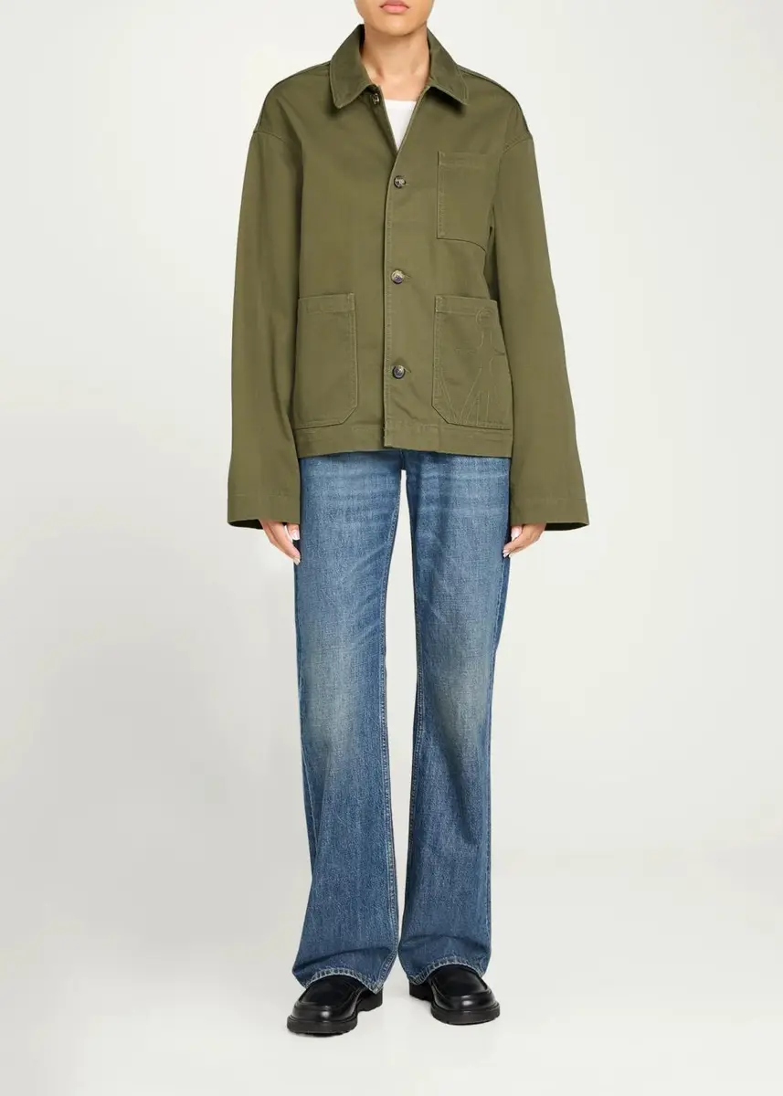 JW Anderson Patch-Pocket Cotton Jacket | Thumbnail 2 JW Anderson Patch-Pocket Cotton Jacket | Thumbnail 2