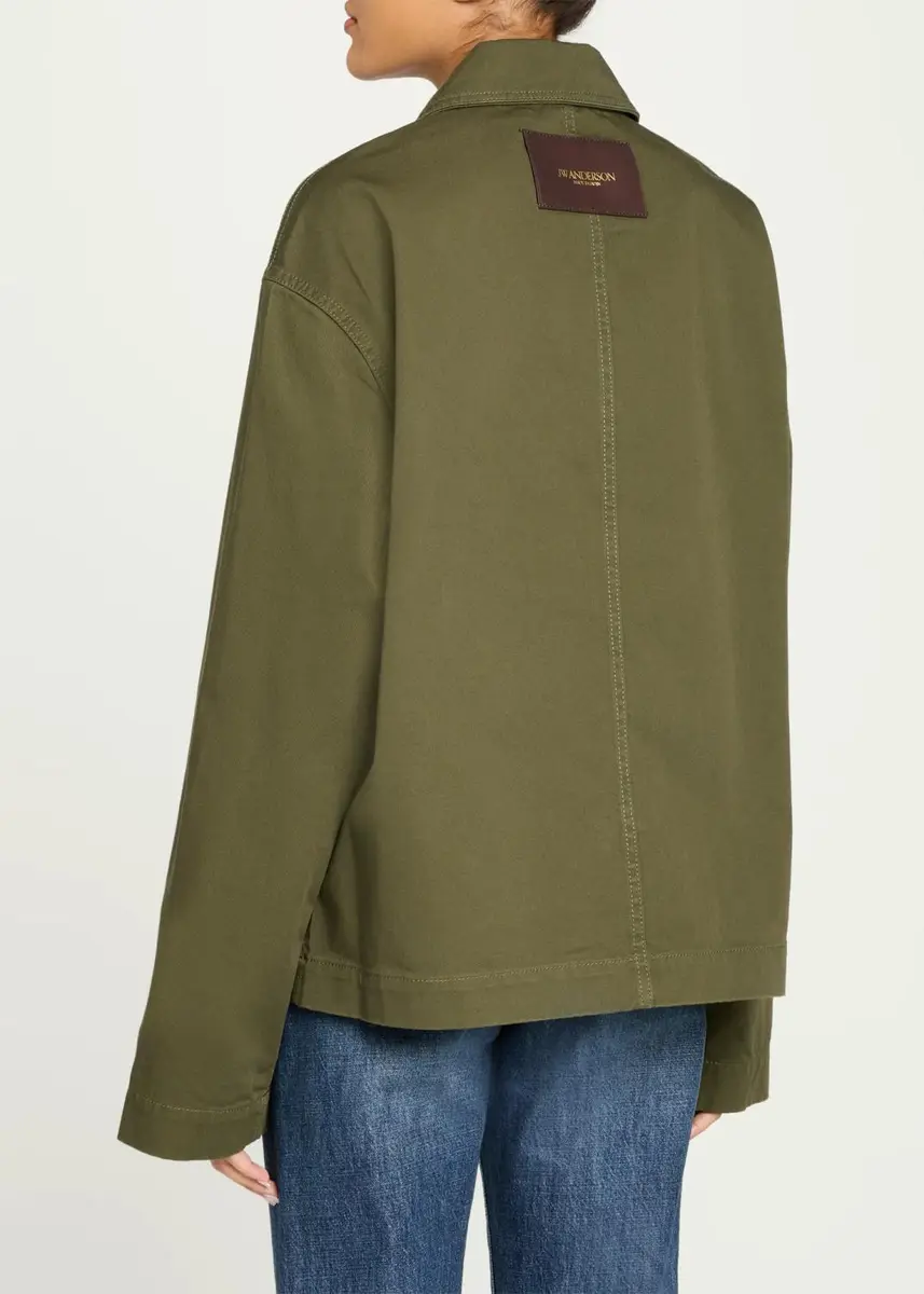JW Anderson Patch-Pocket Cotton Jacket | Thumbnail 3 JW Anderson Patch-Pocket Cotton Jacket | Thumbnail 3