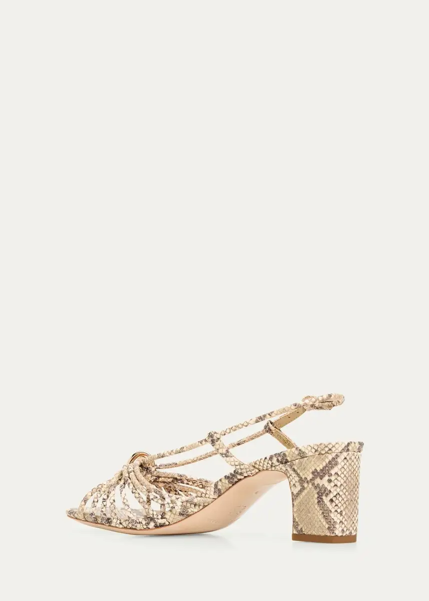 Loeffler Randall 55mm Minna Strappy Snake-Embossed Leather Sandals | Thumbnail 4 Loeffler Randall 55mm Minna Strappy Snake-Embossed Leather Sandals | Thumbnail 4