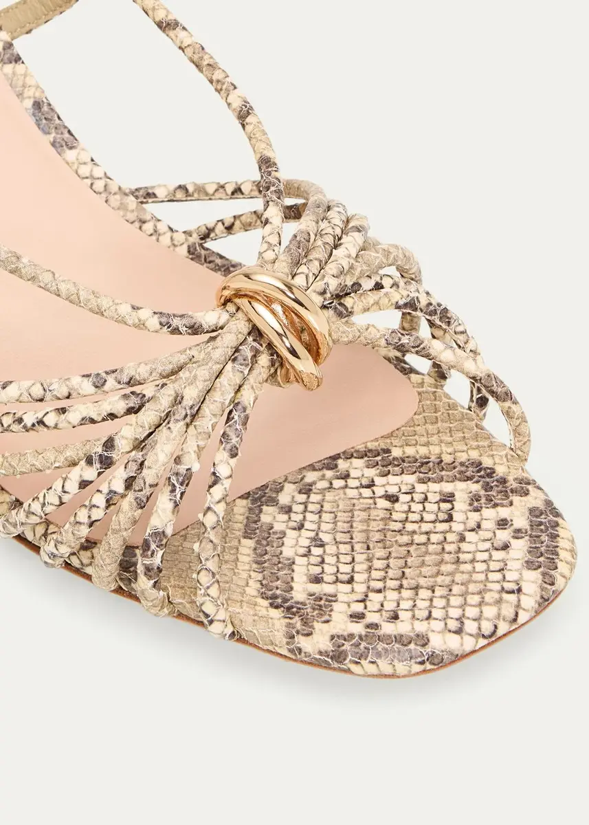 Loeffler Randall 55mm Minna Strappy Snake-Embossed Leather Sandals | Thumbnail 5 Loeffler Randall 55mm Minna Strappy Snake-Embossed Leather Sandals | Thumbnail 5
