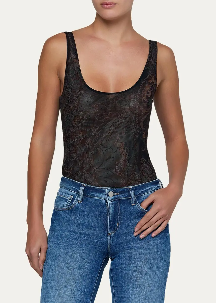 L'Agence Kalea Scoop-Neck Bodysuit | Thumbnail 4 L'Agence Kalea Scoop-Neck Bodysuit | Thumbnail 4