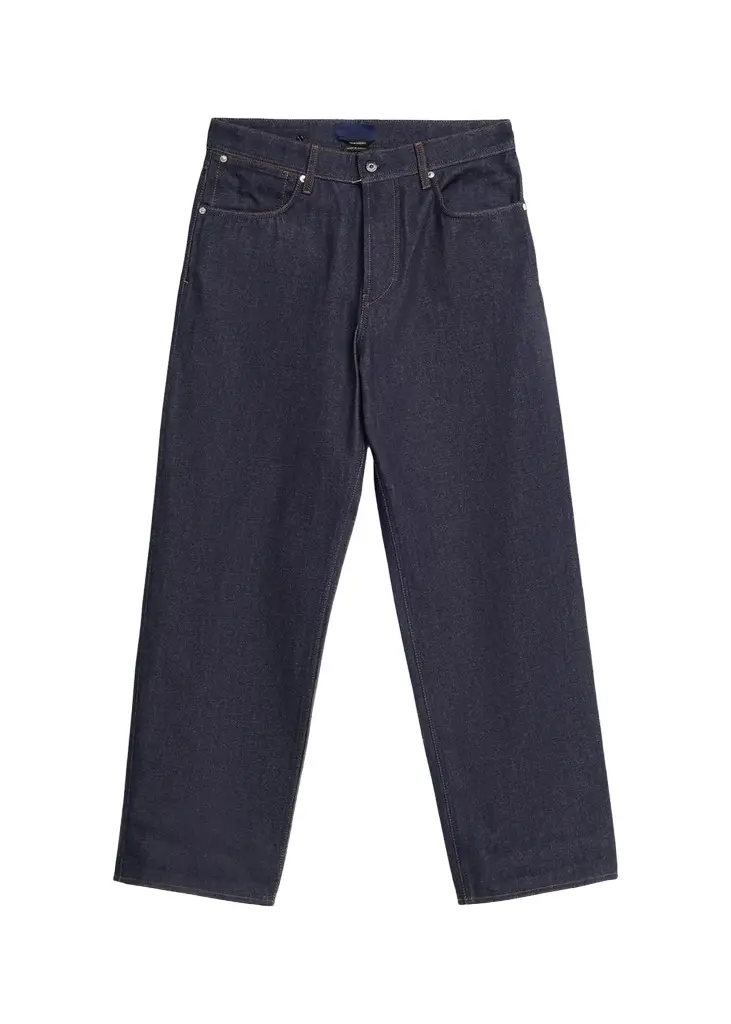 Men's Raw Indigo Denim Relaxed Straight-Fit Jeans Men's Raw Indigo Denim Relaxed Straight-Fit Jeans