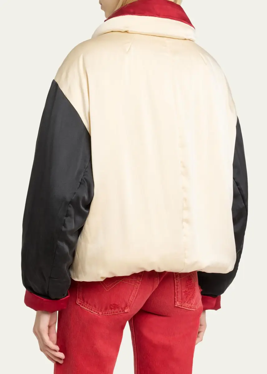 Isabel Marant Bleza Colorblock Silk Reversible Jacket | Thumbnail 3 Isabel Marant Bleza Colorblock Silk Reversible Jacket | Thumbnail 3