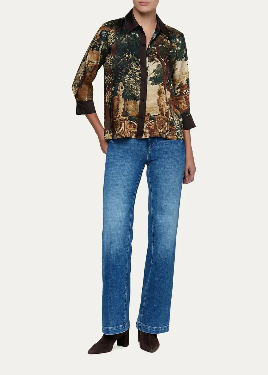 L'Agence Eulalie Placement Print Blouse | Thumbnail 2 L'Agence Eulalie Placement Print Blouse | Thumbnail 2