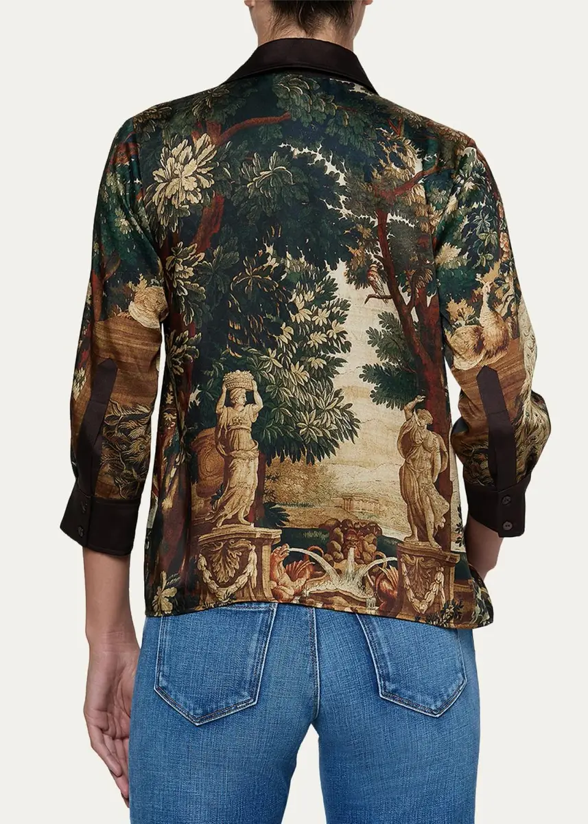 L'Agence Eulalie Placement Print Blouse | Thumbnail 3 L'Agence Eulalie Placement Print Blouse | Thumbnail 3