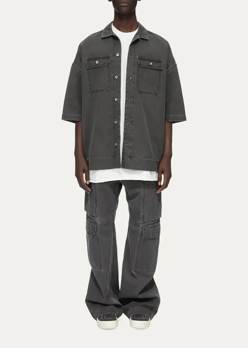 DRKSHDW RICK OWENS Men's Denim Cargo Jeans | Thumbnail 2 DRKSHDW RICK OWENS Men's Denim Cargo Jeans | Thumbnail 2