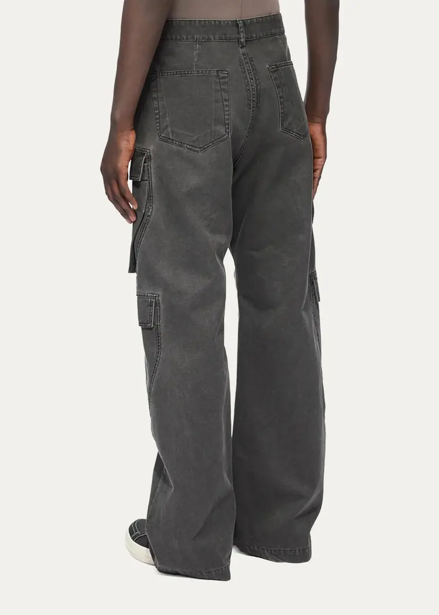 DRKSHDW RICK OWENS Men's Denim Cargo Jeans | Thumbnail 3 DRKSHDW RICK OWENS Men's Denim Cargo Jeans | Thumbnail 3