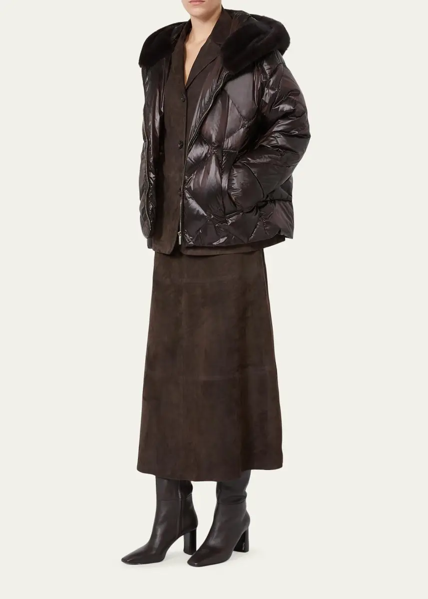 Max Mara The Cube Hooded Down Jacket | Thumbnail 2 Max Mara The Cube Hooded Down Jacket | Thumbnail 2