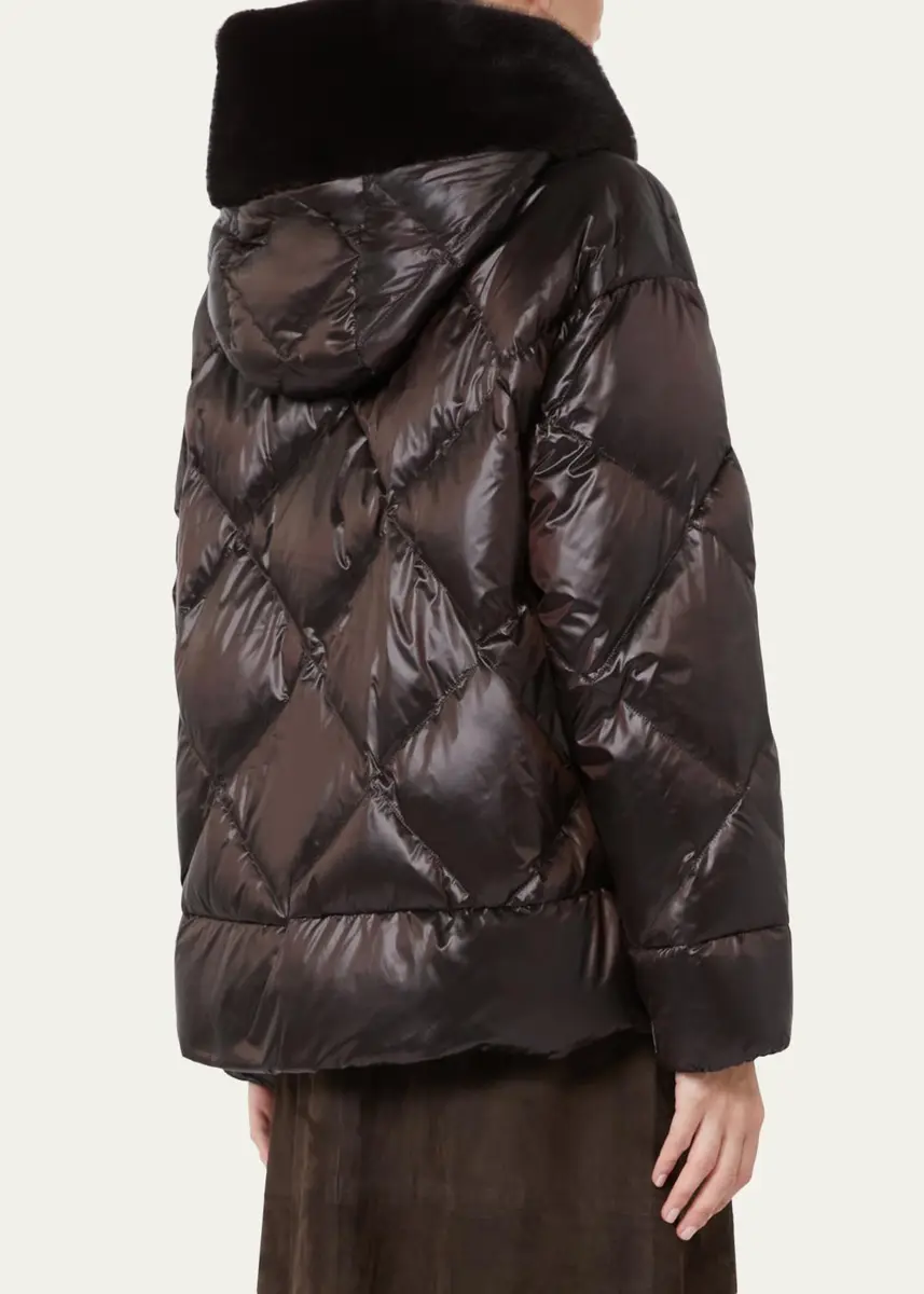 Max Mara The Cube Hooded Down Jacket | Thumbnail 3 Max Mara The Cube Hooded Down Jacket | Thumbnail 3