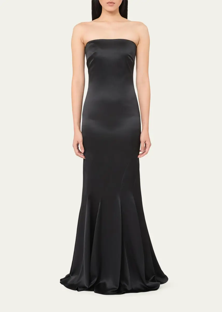 Max Mara Strapless Silk Mermaid Gown | Thumbnail 2 Max Mara Strapless Silk Mermaid Gown | Thumbnail 2