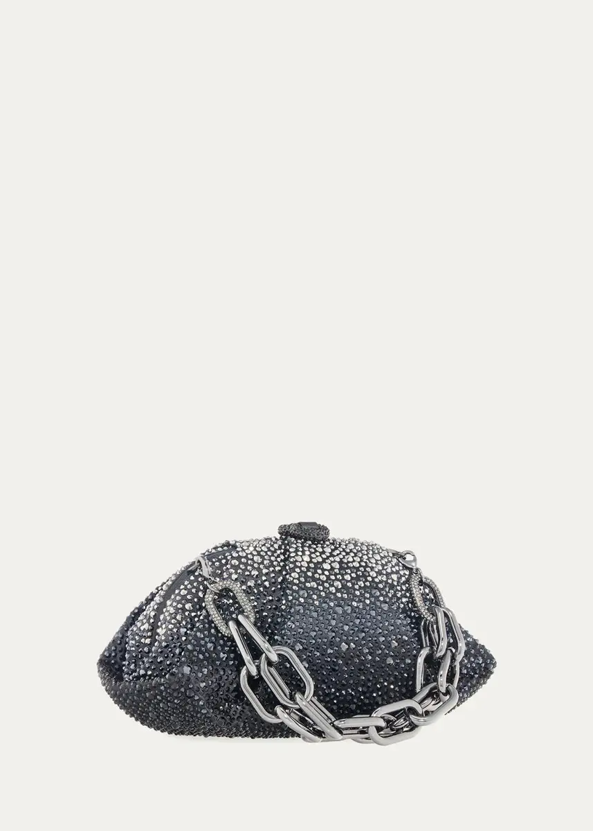 Judith Leiber Couture Gemma Pleated Ombré Crystal Top-Handle Bag | Thumbnail 2 Judith Leiber Couture Gemma Pleated Ombré Crystal Top-Handle Bag | Thumbnail 2