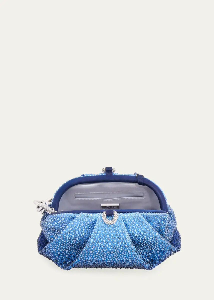 Judith Leiber Couture Gemma Pleated Ombré Crystal Top-Handle Bag | Thumbnail 6 Judith Leiber Couture Gemma Pleated Ombré Crystal Top-Handle Bag | Thumbnail 6