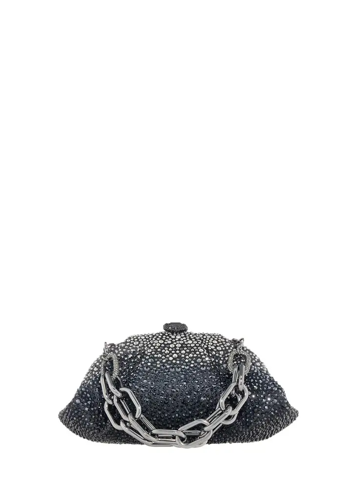 Gemma Pleated Ombré Crystal Top-Handle Bag Gemma Pleated Ombré Crystal Top-Handle Bag