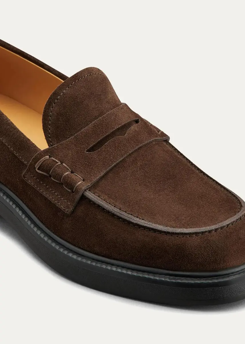 Tod's Gomma Suede Penny Loafers | Thumbnail 3
