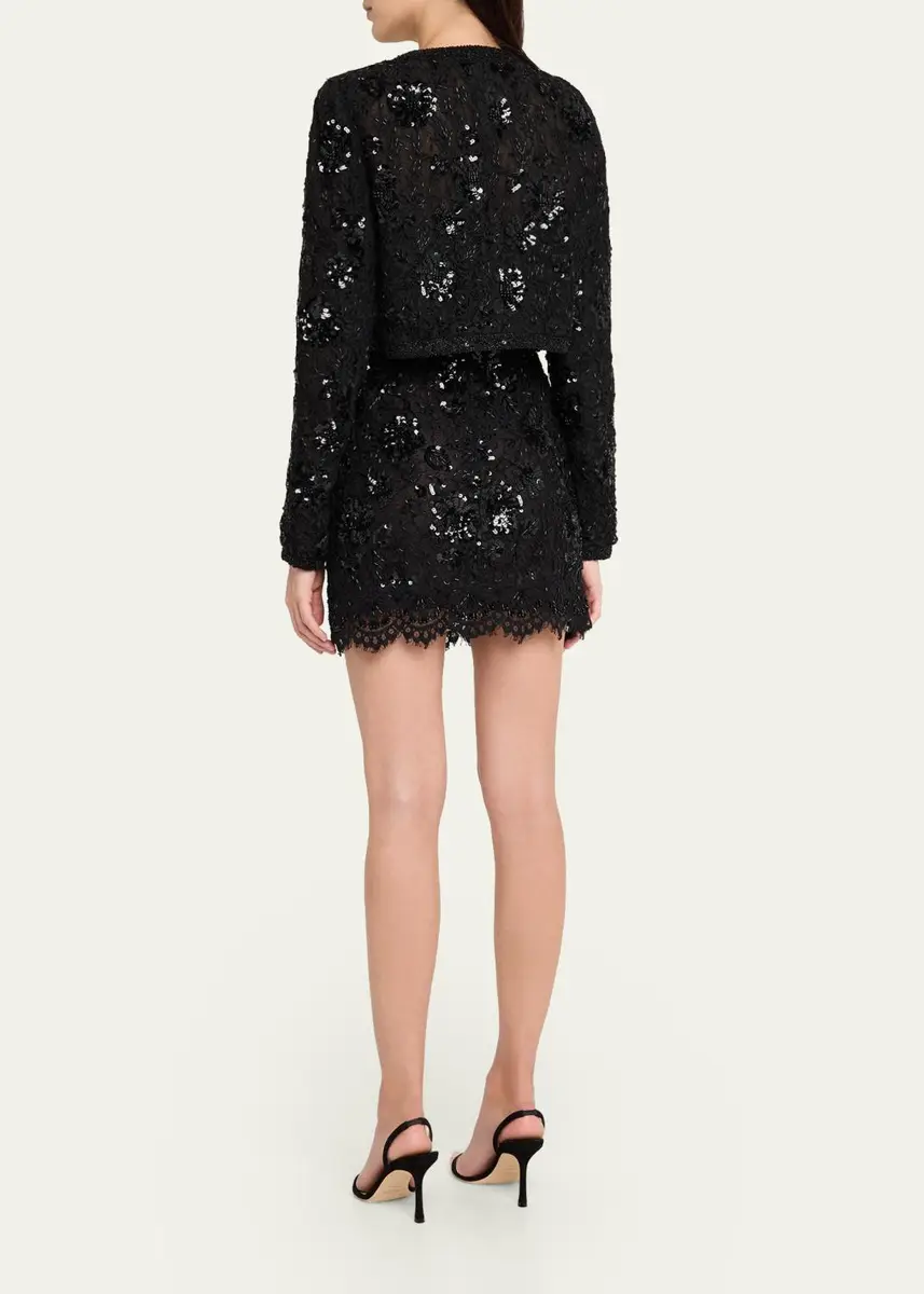 LoveShackFancy Eloweth Sequined Cropped Jacket | Thumbnail 3 LoveShackFancy Eloweth Sequined Cropped Jacket | Thumbnail 3