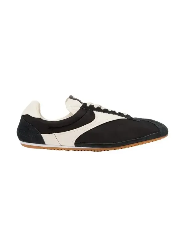 Bottega Veneta Men's Shot Nylon and Leather T-Toe Sneakers