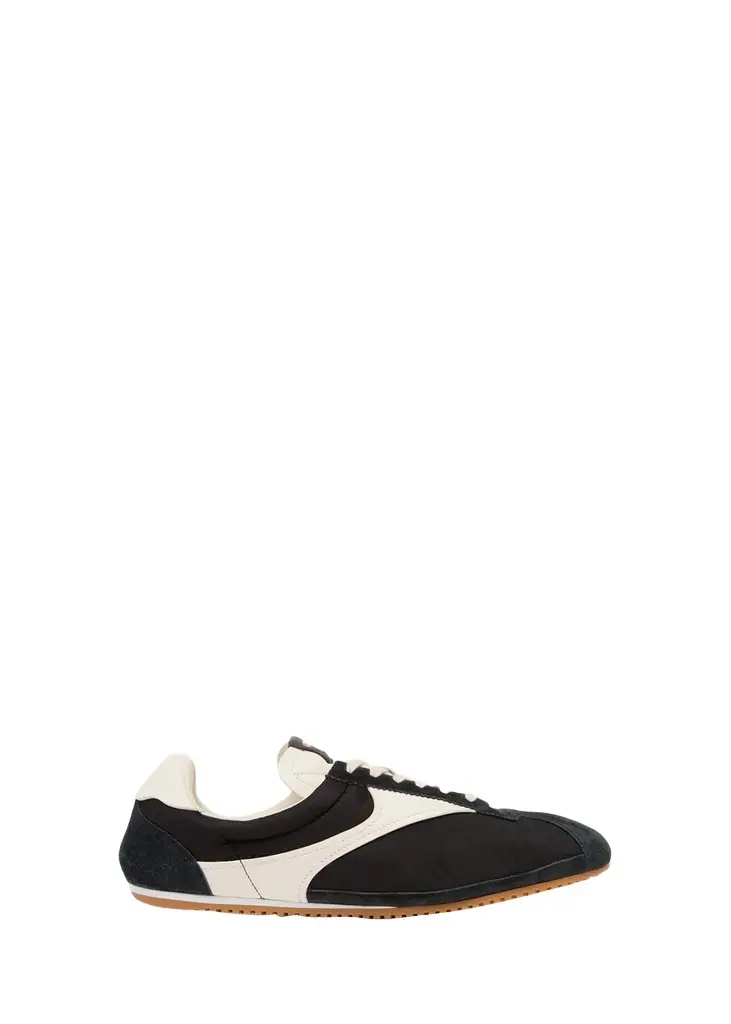 Bottega Veneta Men's Shot Nylon and Leather T-Toe Sneakers