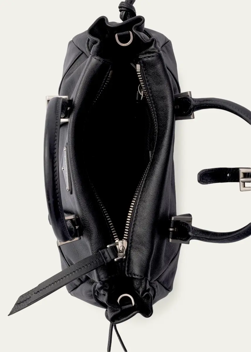 Prada Bonnie Leather Top-Handle Bag | Thumbnail 3